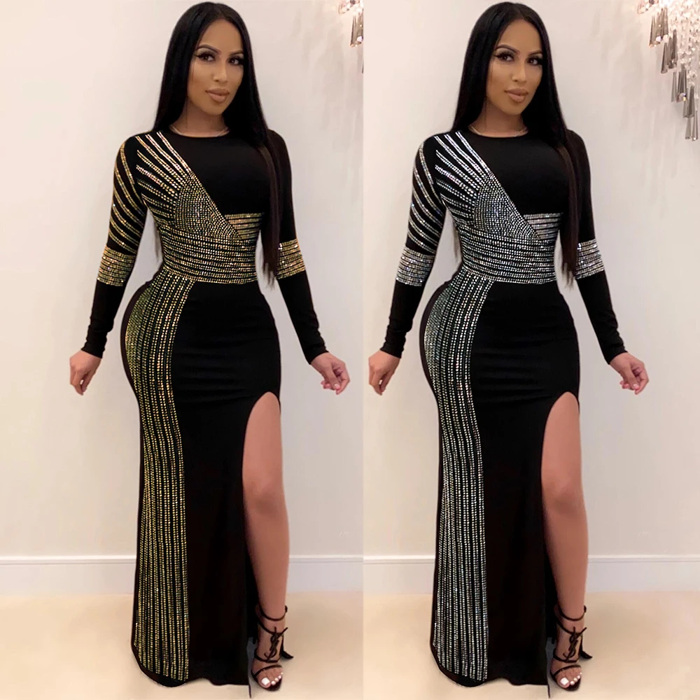 

Hot sale night club luxury dresses Bodycon luxury dresses women party party dresses women evening