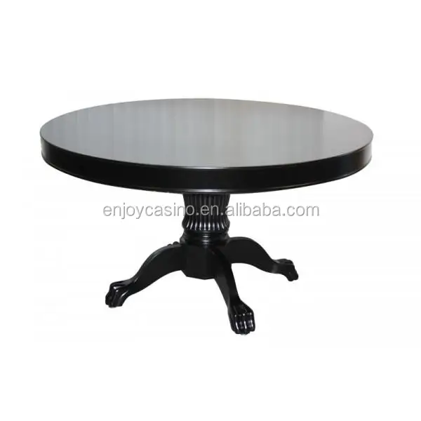Luxury 52 Inch Professional Round Poker Table With Solid Wooden Leg Buy Luxury 52 Inch