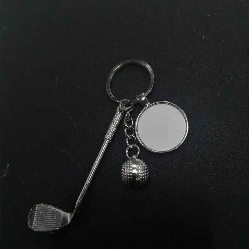 

sublimation blank sports golf keychains key ring hot transfer printing diy materials, Picture shows