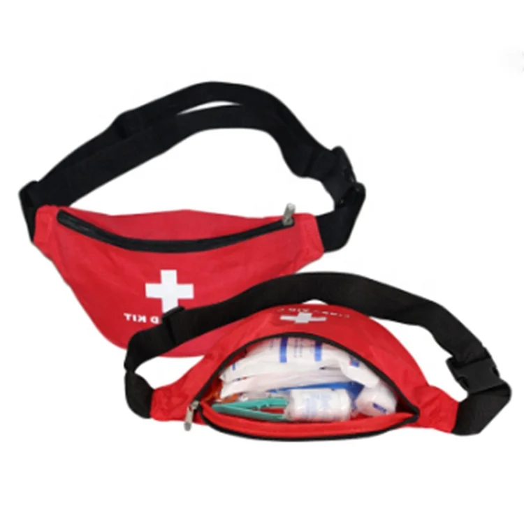 

First Aid Bag Empty First aid bag Storage Compact Survival Medicine Bag Durable waterproof polyester First Aid fanny pack, Red
