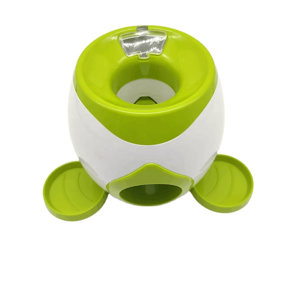 

Interactive pet Ball Launcher Toy Dog Tennis Food Reward Machine Thrower Slow Feeder Toy, Customized,transparent