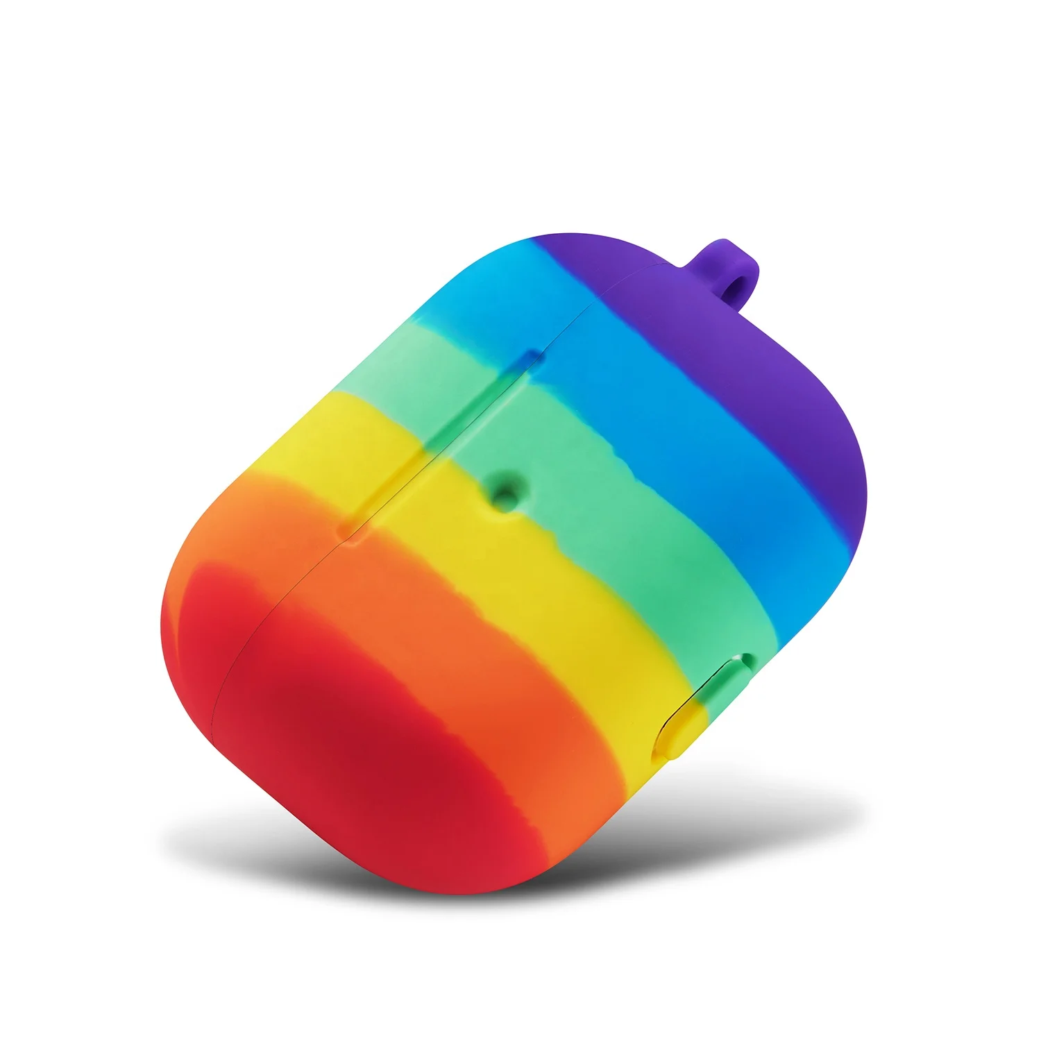 

free sample Rainbow colored silicone earphone covers for apple airpods case, 14 colors optional