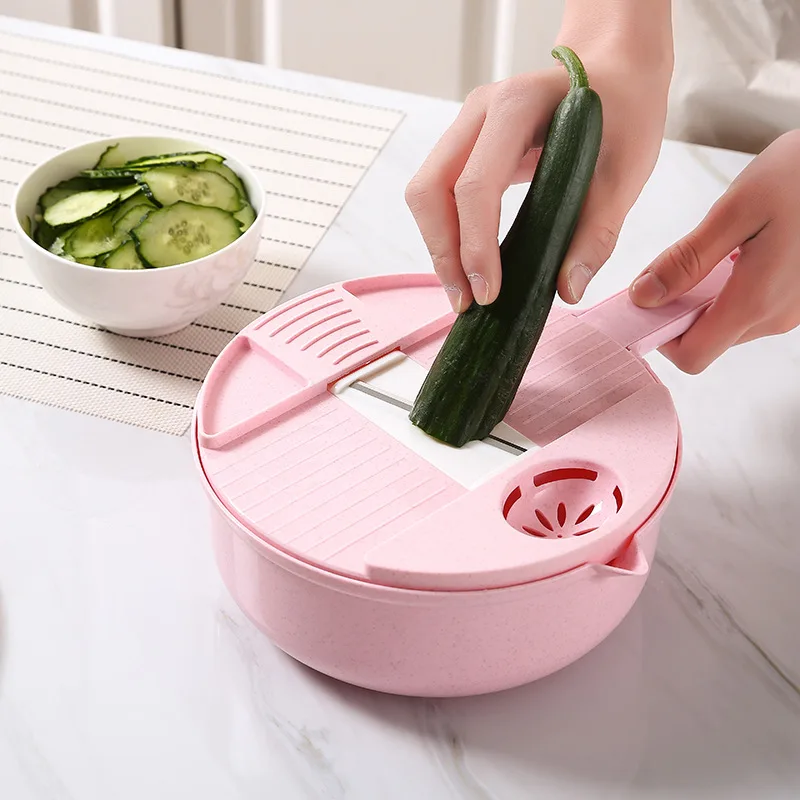 

Kitchen Tools Household 12 Piece Wear Resistance Multi Functional Vegetable Cutter Potato Filaments Slicer