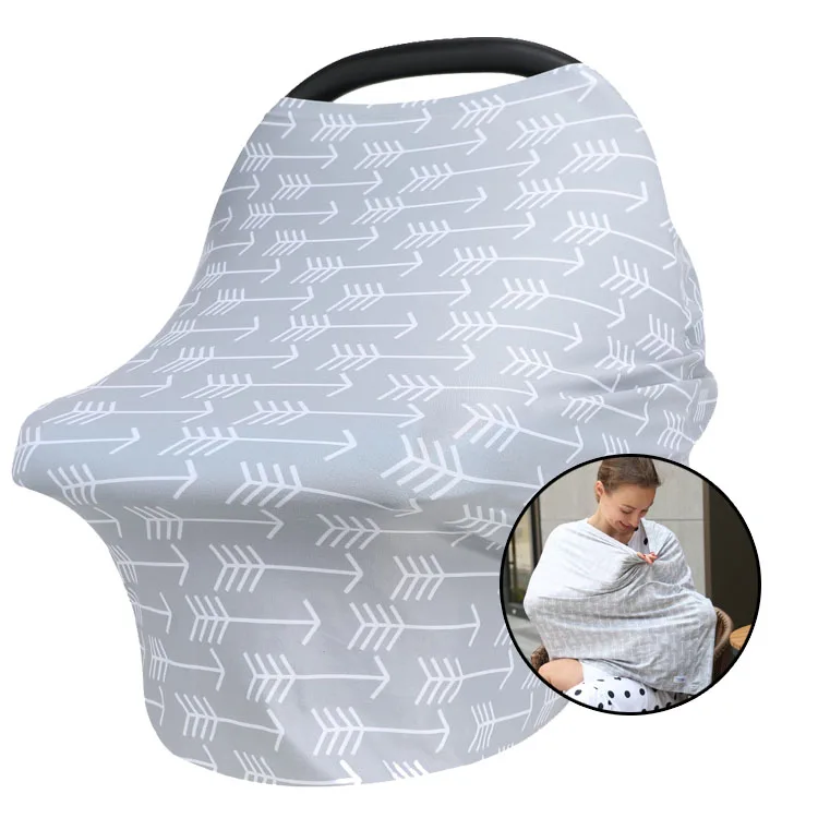 
Amazon best selling custom baby nursing cover breastfeeding high quality baby car seat cover 