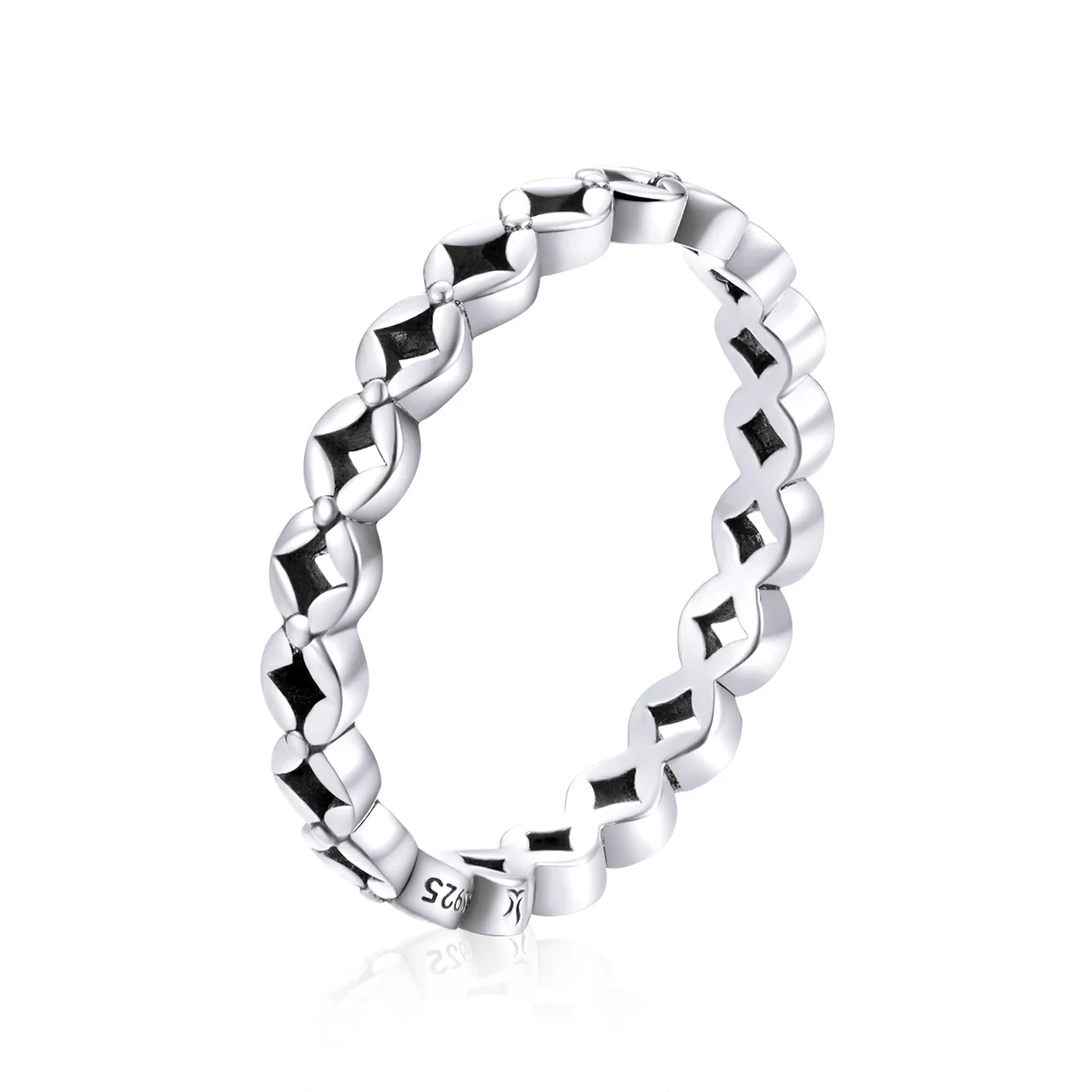 

925 Sterling Silver Chinese Coins Stackable Finger Rings