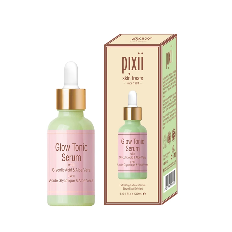 

ROUSHUN Glow Tonic Serum with Glycolic Acid & Aloe Vera Exfoliating Radiance Skin Treats