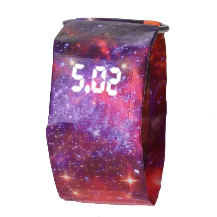 

Promotional Gift item paper watches led digital dial with waterproof custom prints watch