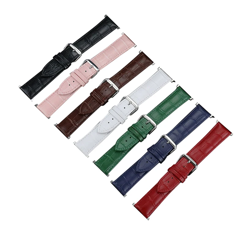 

Multi-colored High Quality Wide leather strap smart watch band men strap for apple i watch strap leather 40 44mm bands, 7colors
