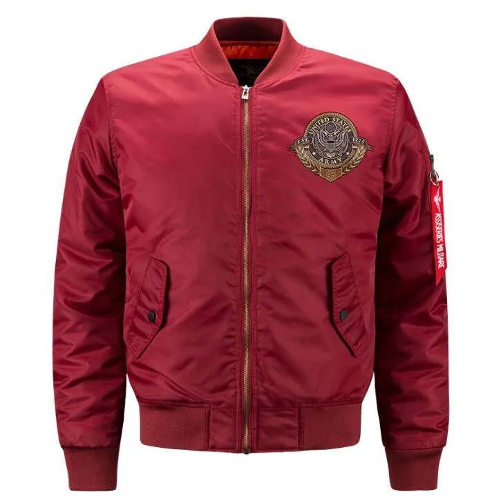 

Teenagers Winter Jacket Flight jacket Baseball Coat, Red /green/blue /black