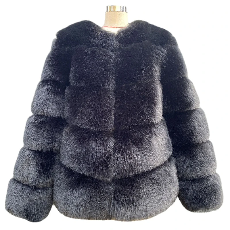 

Long Sleeves Beautiful Jacket Top Fashion Real Fox Fur Coat Women Custom Outerwear