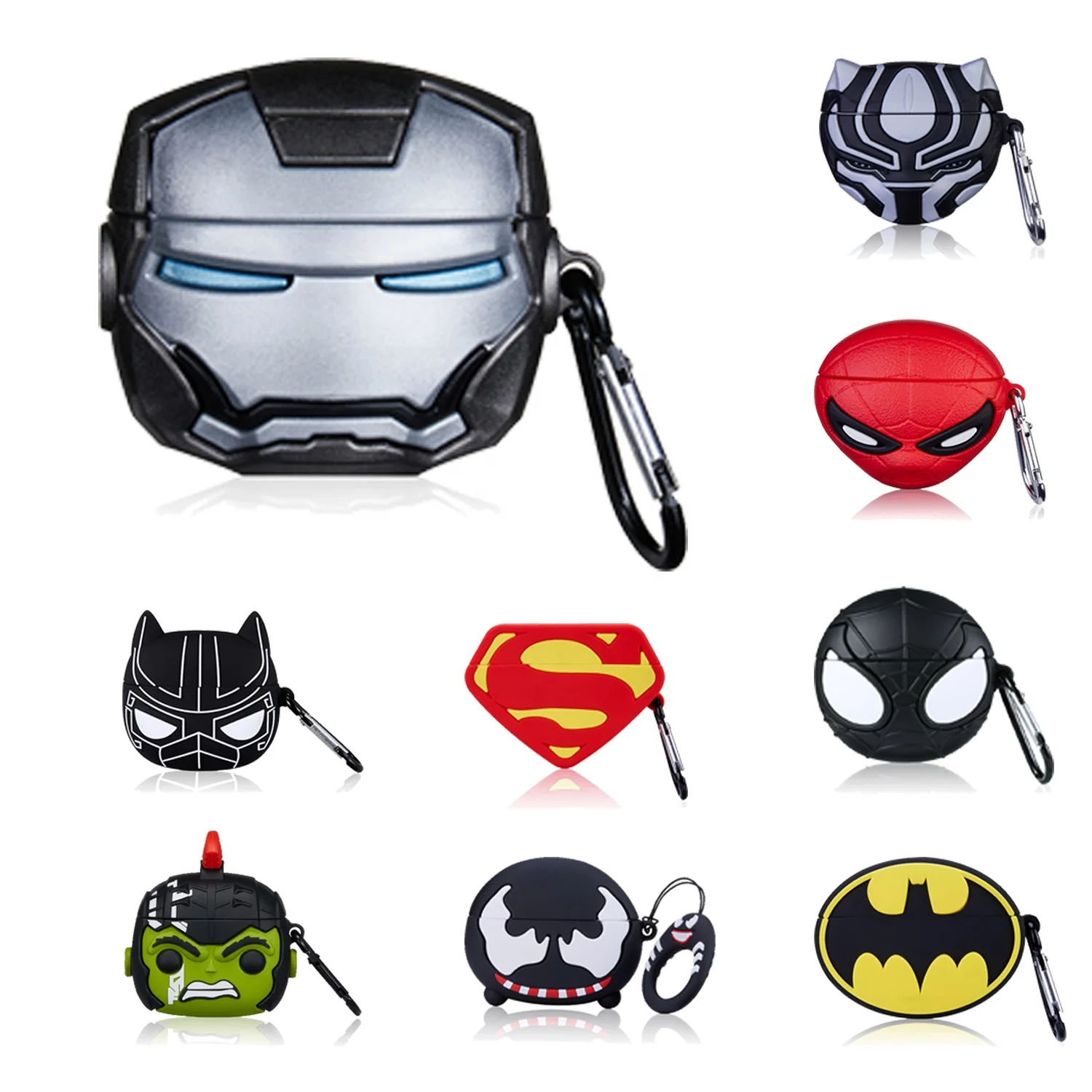 

Hot Selling Earphone Protective Cartoon Silicon For Airpod Pro/3 For Marvel Airpod Case Cover, Multiple colors