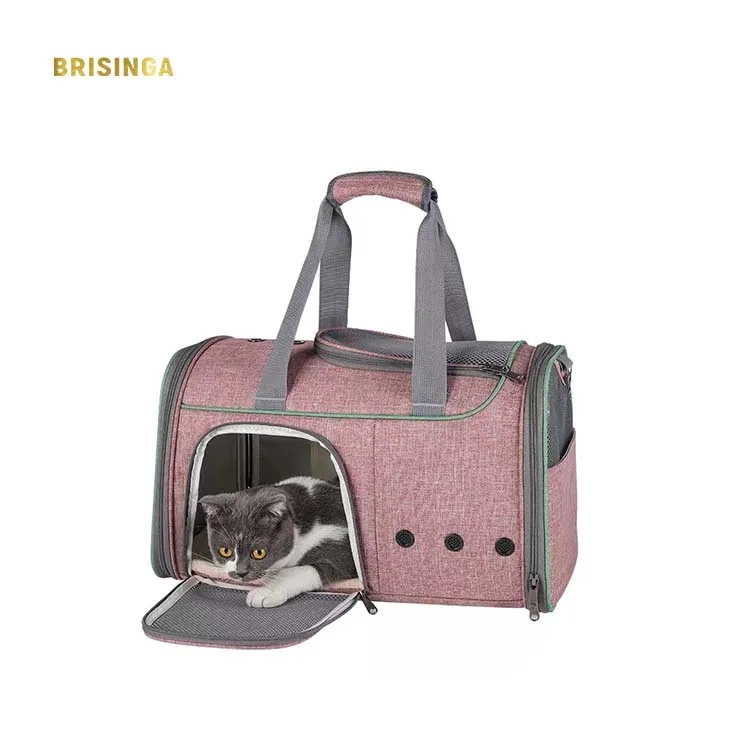 

Soft-Sided Pet Carrier for Dogs Collapsible Cats Travel Bag Under Seat