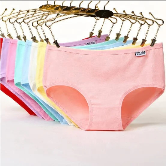 

wholesale candy color solid women underwear panties