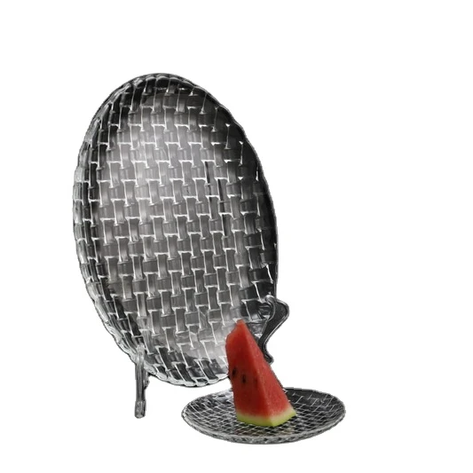 

Round Flat Glass Dessert Fruit Plate Cake Dishes Sets Wholesale, Clear