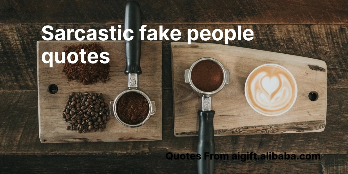 sarcastic fake people quotes
