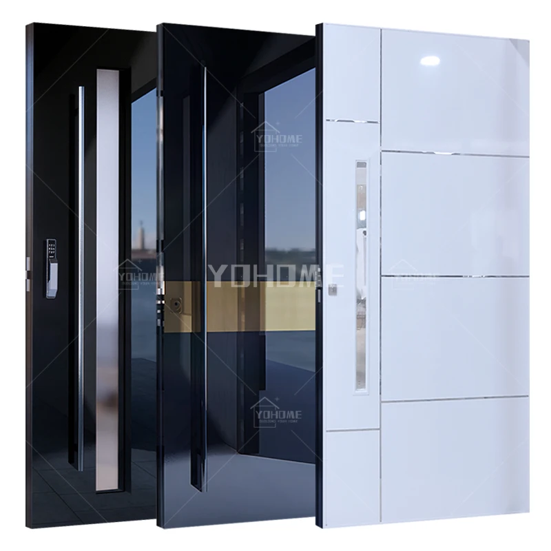 

England aluminium pivot door modern white front doors for houses modern hurricane impact doors