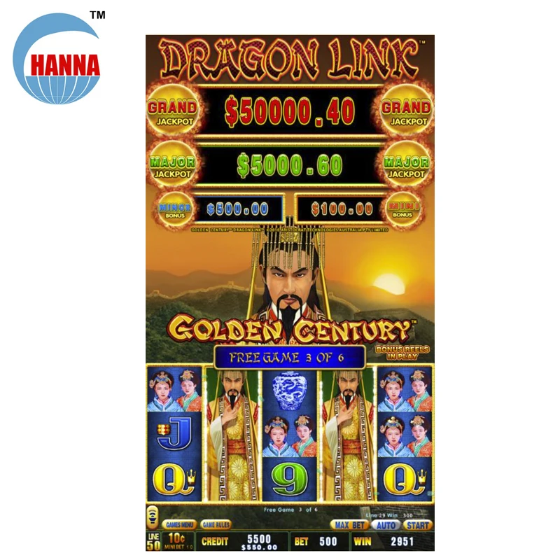 

Dragon link new game happy & prosperous vertical game/vertical game touch screen game board/lcd touch screen game machine, Black