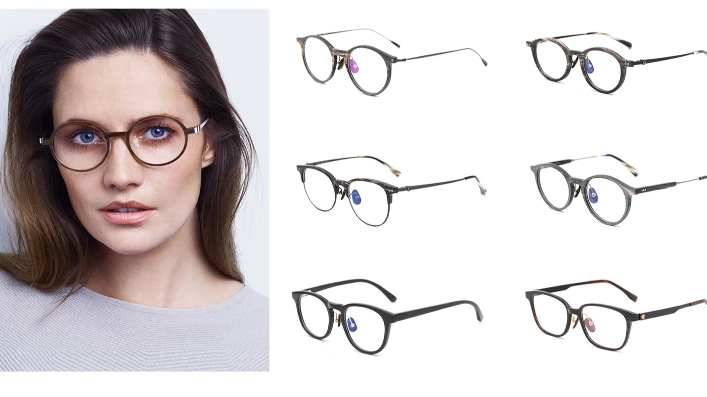 Squareness Eyeglasses Frames Brand Bull Horn Eyewear Titanium Arms ...