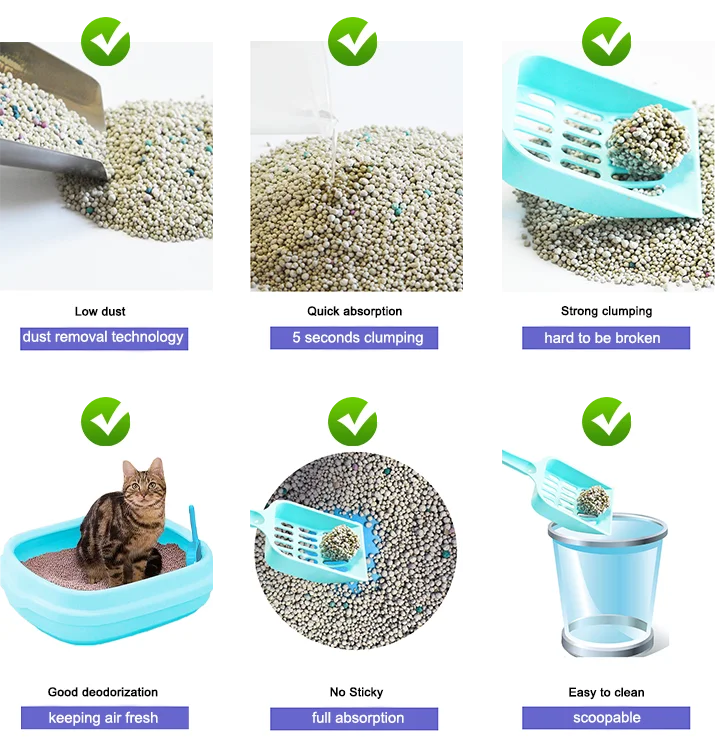 cozie cat apple scent ball shape no dust bentonite cat litter