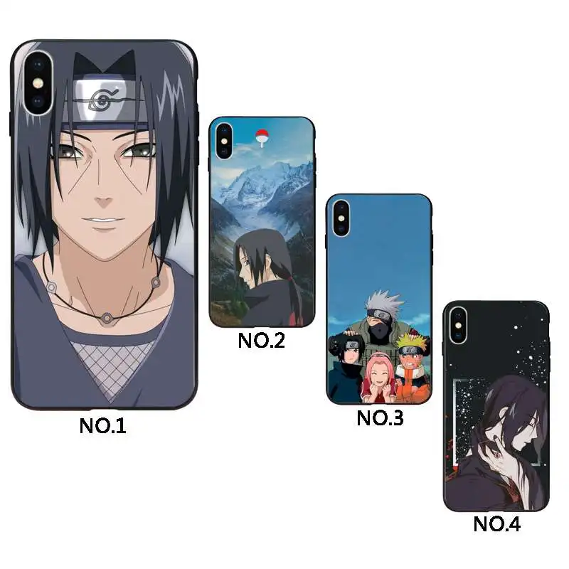 

The Anime Naruto Itachi cover phone case for iphone 11`case phone cover, Black