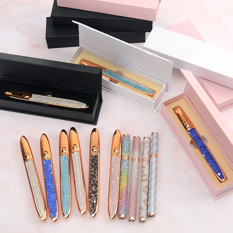 

2021 New design self adhesive eyeliner with fashion box for mink eyelashes magic eyeliner glue pen adhesive eyeliner