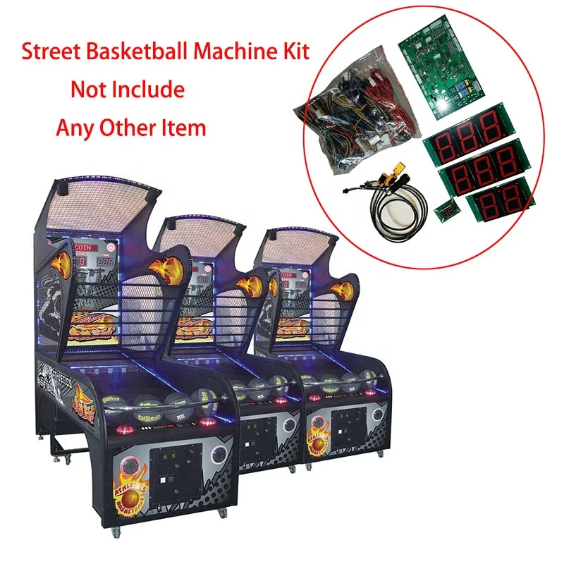 

diy kit motherboard display harness adult kids games basket machine arcade basketball kits, Green