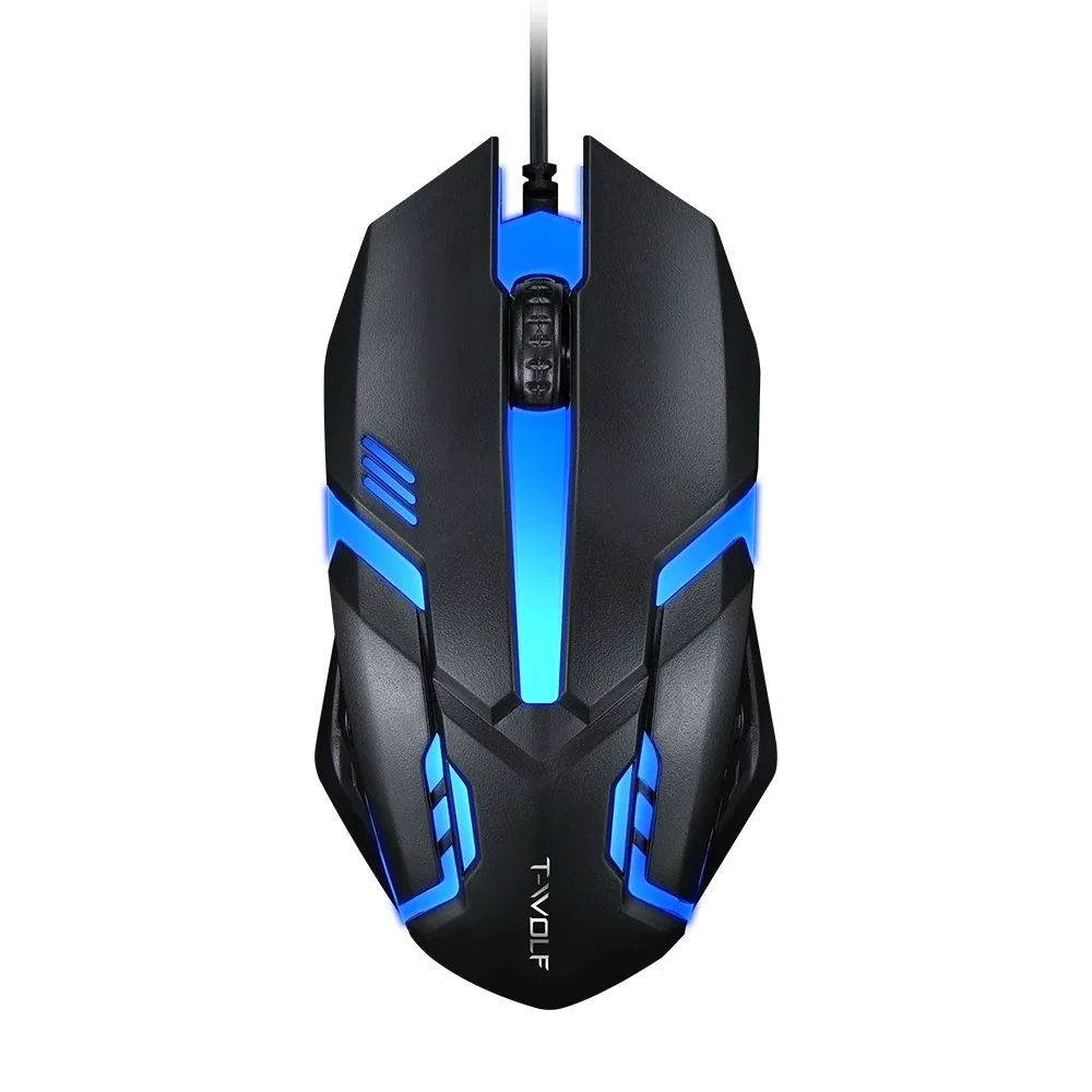 

Wholesale Glowing Wired Optical USB 3D Gaming Mouse Gamer Ergonomic LED RGB PC Computer Mouse