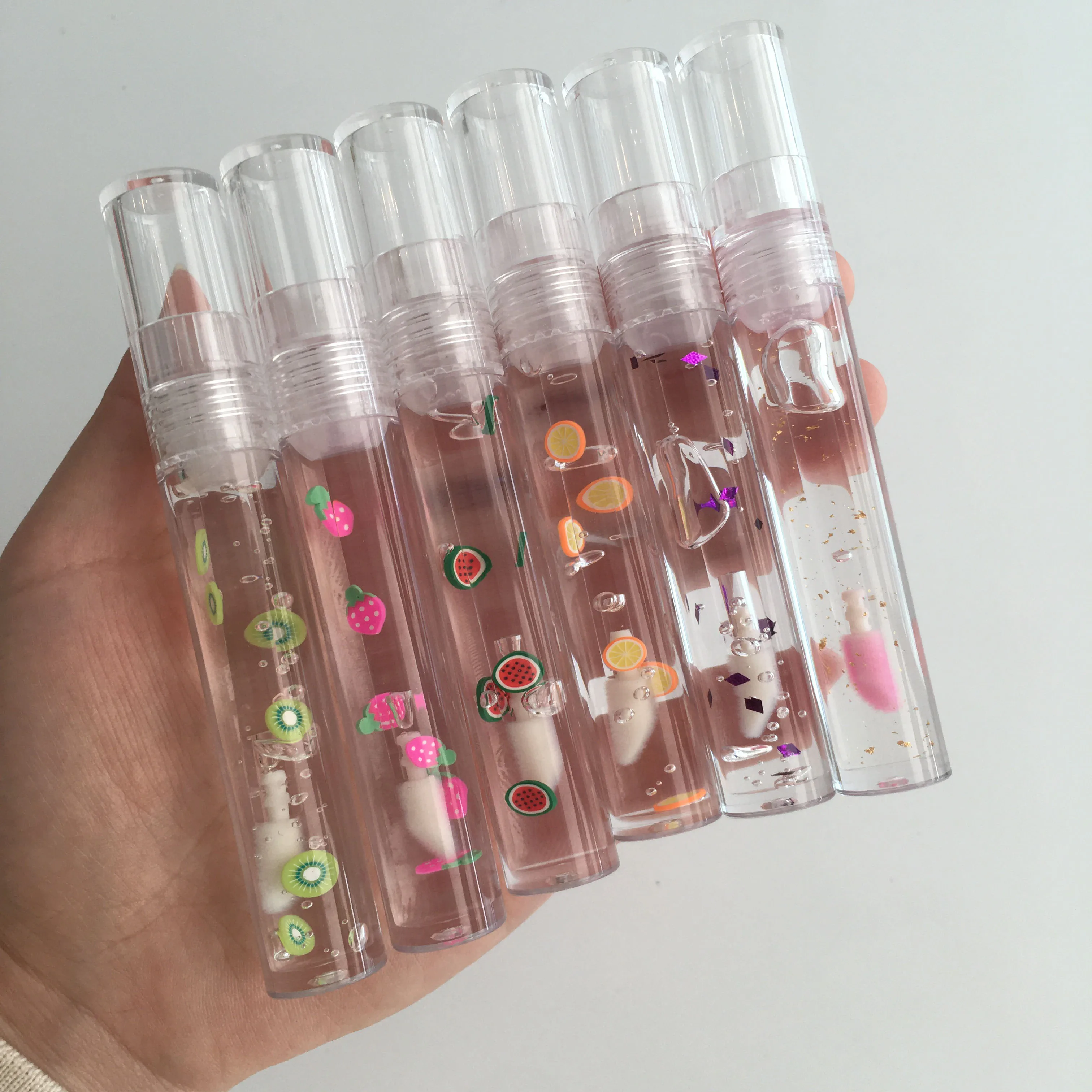 

Lipgloss fruit lip glow kissing fruit burst gloss hydrating strawberry lip gloss no labels