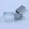 Promotional Gift LED Light 4GB 8GB 16GB 32GB 64GB Crystal USB Flash Drive