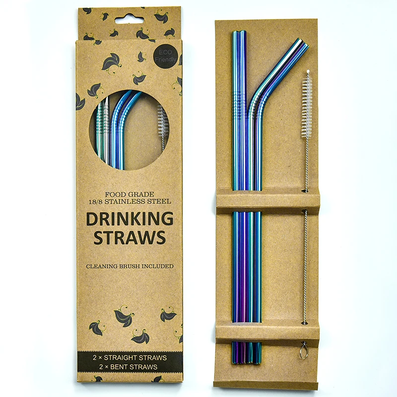 

FDA Approved 10.5 Black Stainless Steel Drinking Straws For 20 oz 30 oz Tumbler, Customized