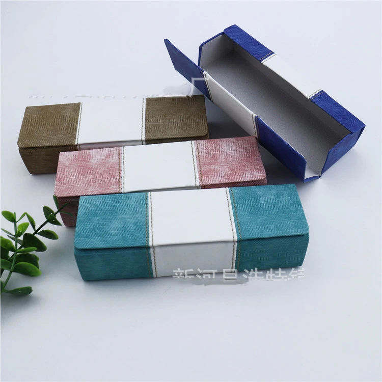 

Custom Logo Flip Box Sunglasses Packages Megnetic Megnet Rectangle Leather Glasses Case