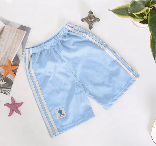 

Small and medium-sized children's multicolor casual pants Korean side stripe five-point pants