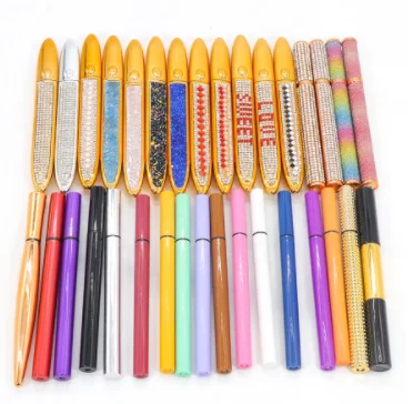 

2021 magic liquid eyeliner waterproof,New rose gold tube eyelash self-adhesive glue-free eyeliner eyelash, Color eyeliner