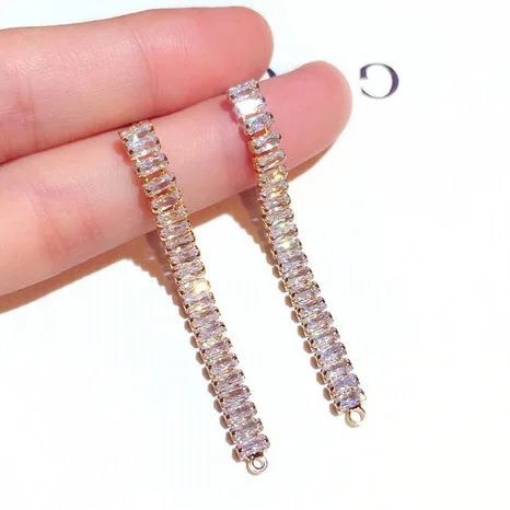 

Female Dual-use Super Shiny Crystal Earrings For Women Bride New Korean Wedding Earring, Picture shows