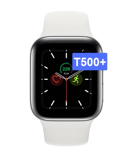 

SmartWatch T500+ 44mm Touch Screen Strap Protector Smartwatch Ip67 Waterproof Bt Smart Watch Inteligente Serie 5, Multi