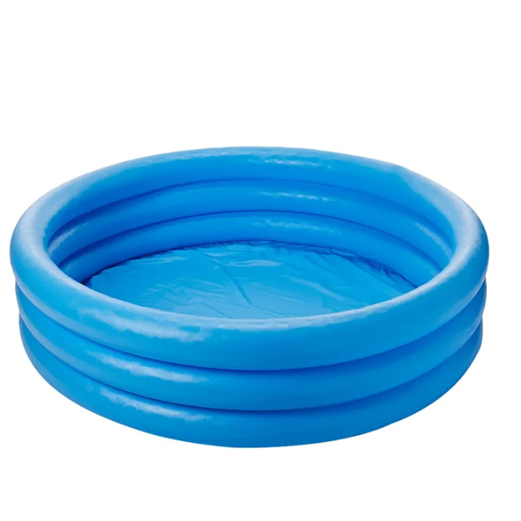 

Kids Above Ground Outdoor Rainbow Round Pvc Bath Playing Inflatable Swimming Pool,Inflatable Swimming Pool, Blue