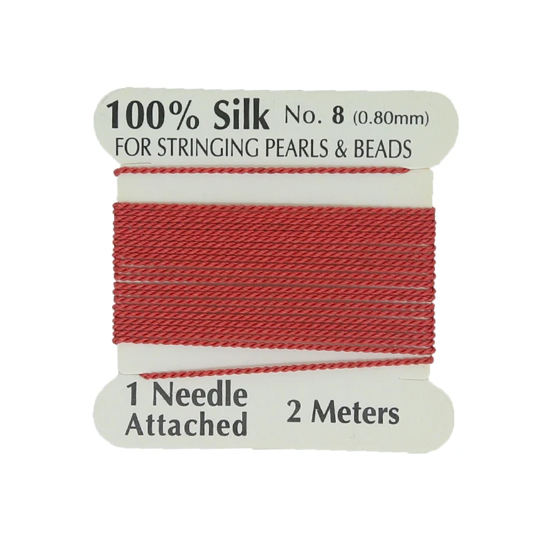 

Hobbyworker Wholesale  Multicolor 100% Natural Red Silk Cord for DIY Jewelry Making