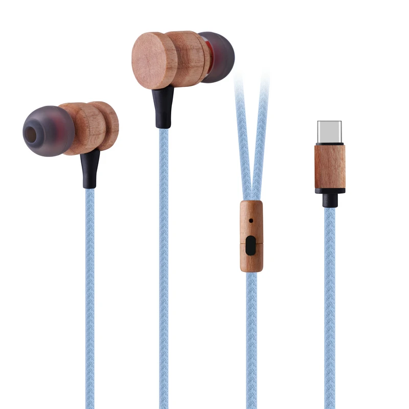 

Gaming Handfree Game Motorcycle Silicone Portable Sports Handsfree Phone wooden Earpiece Earphone, Coffee, peacock blue, natural color