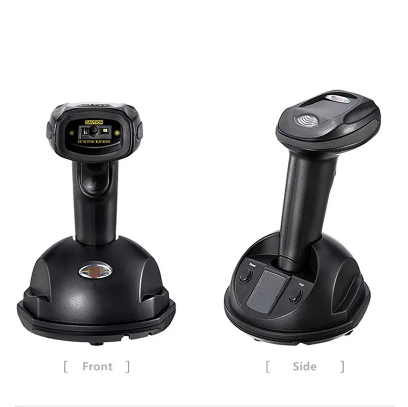 

High speed 1d 2d wireless barcode scanner with stand for pos carton warehouse pharmacy barcode reader