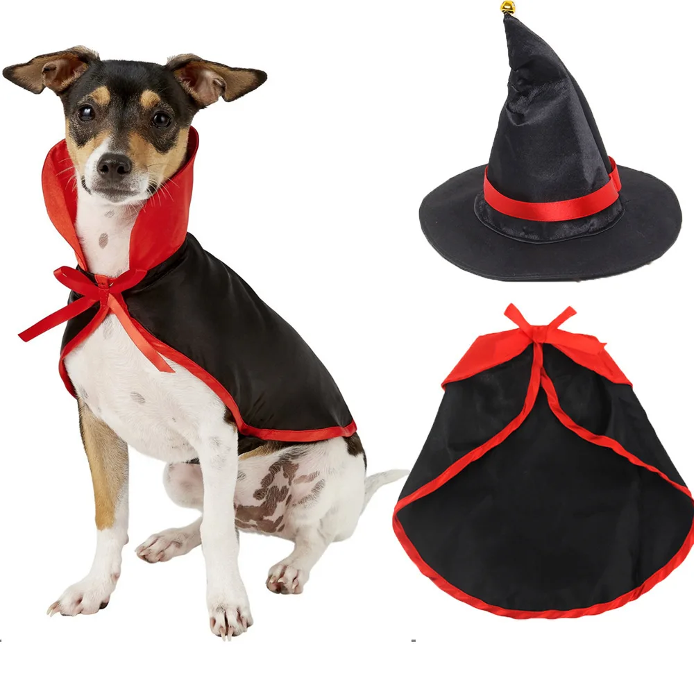 

Factory Wholesale Halloween Pet Costume Cape And Hat Pet Dog and cats Halloween Cloak For Party, As picture shows