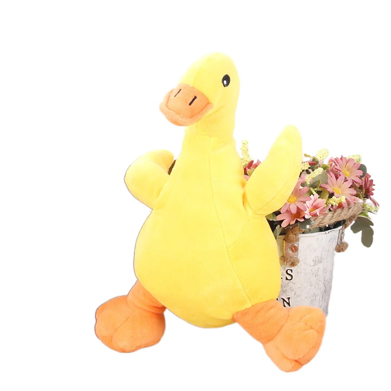 

2021 new pet toy rhubarb duck plush toy