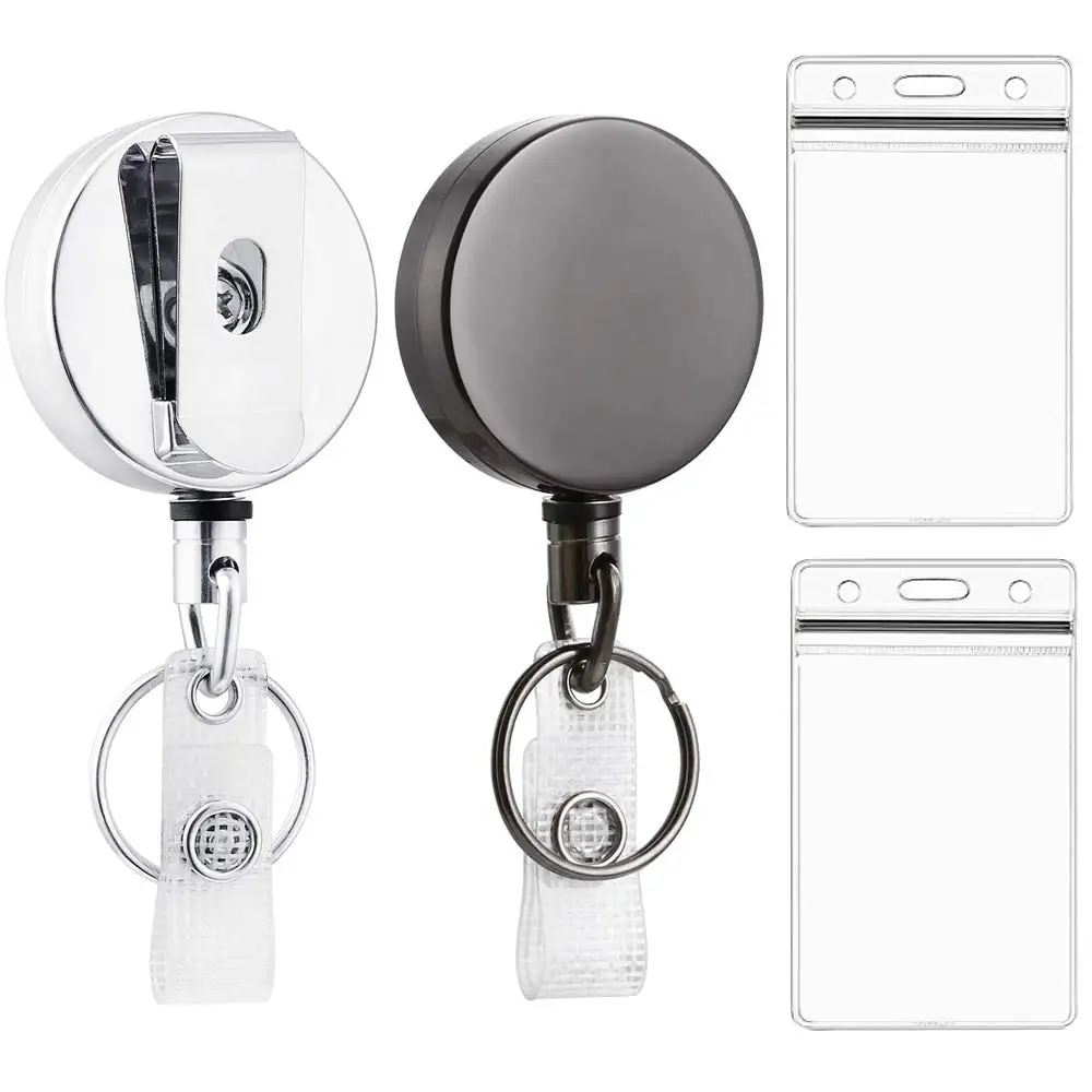 Hot Sell In Amazon Heavy Duty Retractable Id Badge Holder With Belt ...