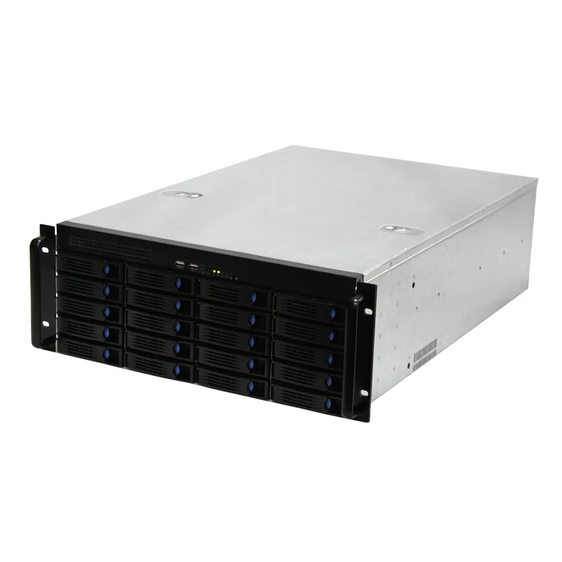 

4U 19inch nas storage ATX hot swap chassis rack mount raid 20 bay 24 bay server case