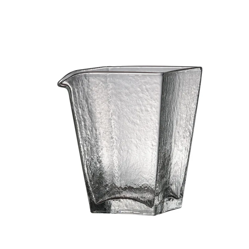 

Square Glass Fair Cup Pitcher Cha hai, Transparent/clear