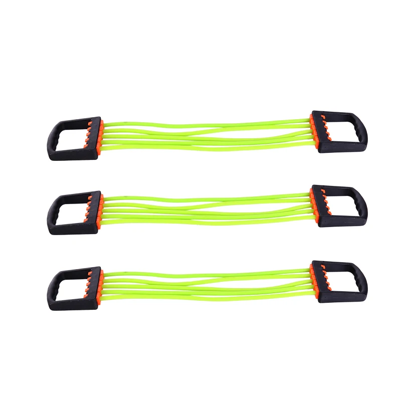 

Vivanstar YG6406 Adjustable 5 Ropes Chest Expander Home Gym Muscle Training Exerciser Chest Expander Bands, Green