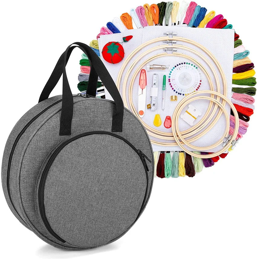 

Travel Yarn Tote Bag Portable Knitting Bags Crochet Sewing Accessories Organizer crochet clutch bag