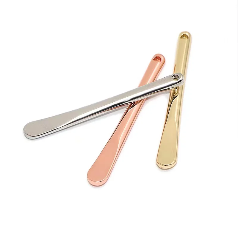 

6cm electroplating gold silver rose gold metal cosmetic facial cream eye cream spatula