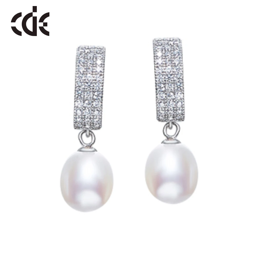 

CDE YE1151 Trendy Silver Jewelry 925 Sterling Silver Freshwater Pearl Earrings New Arrival Fresh Water Pearl Earring For Women