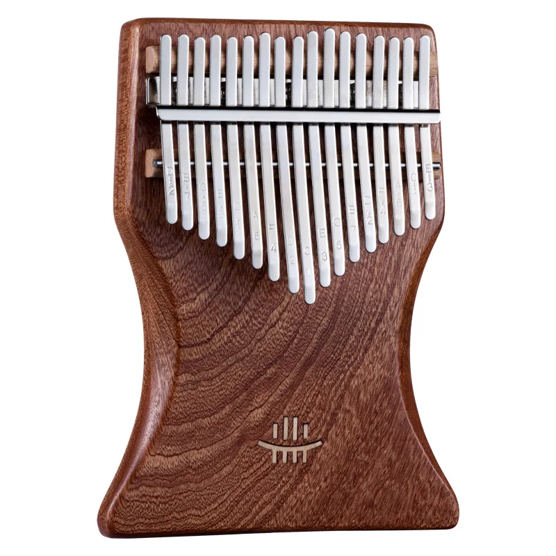 

Hot Sale Thumb Piano Sapele Cup Shape Plate Series 17 Key Kalimba Finger Piano, Natural