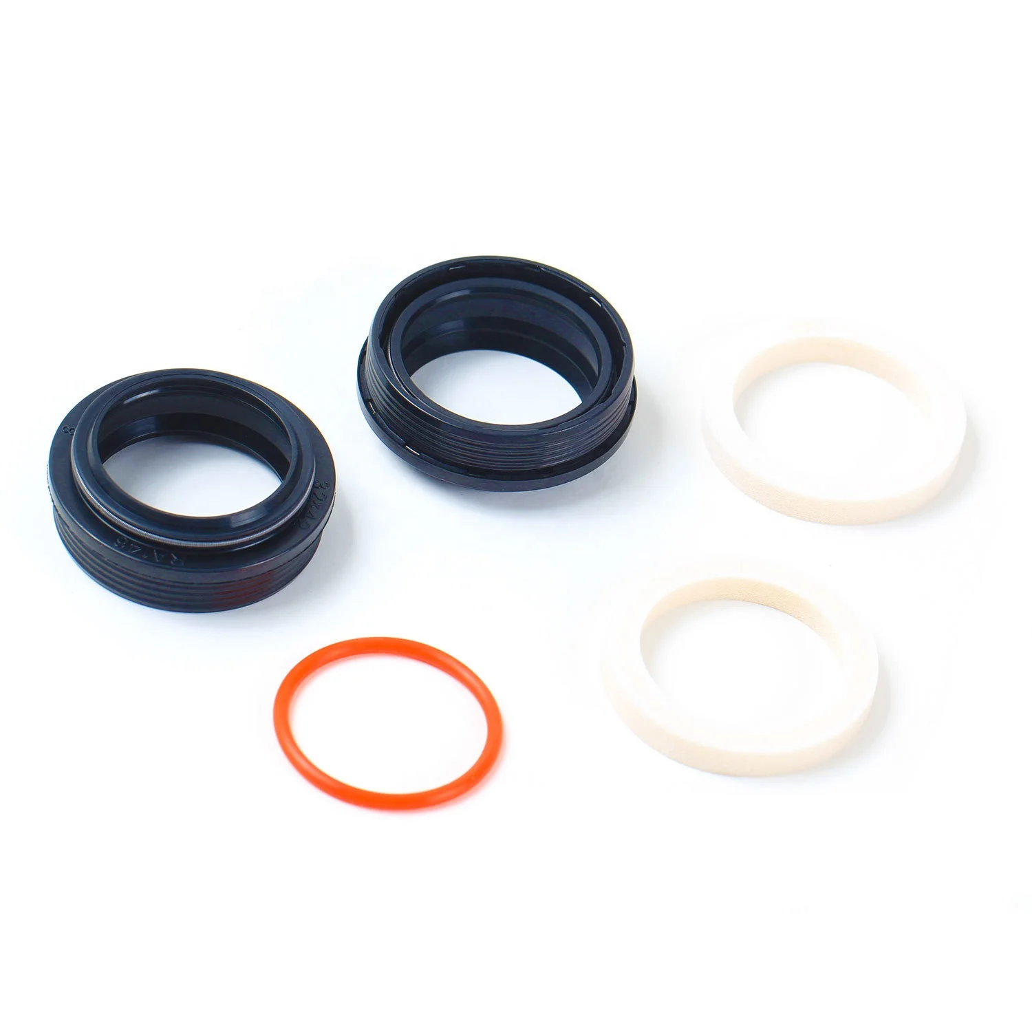 

Bicycle Front Fork Sponge Ring Cycling Dust-Proof Lubricating Sponge Mats Circle Oil Foam Absorb Seal sets 32/34/35/36mm Forks, Black